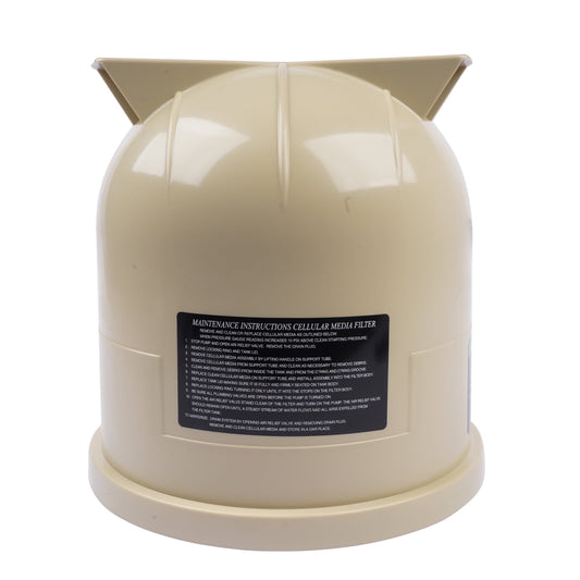 Pentair 178561 Clean and Clear Predator filter lid top view showing dome shape
