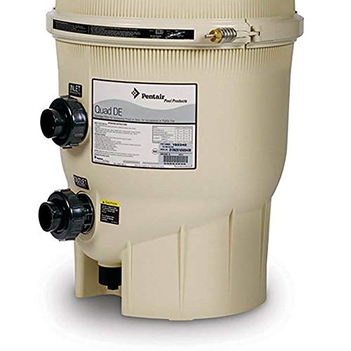 Pentair 188592 Quad DE Cartridge Pool Filter System 60 sq. ft.