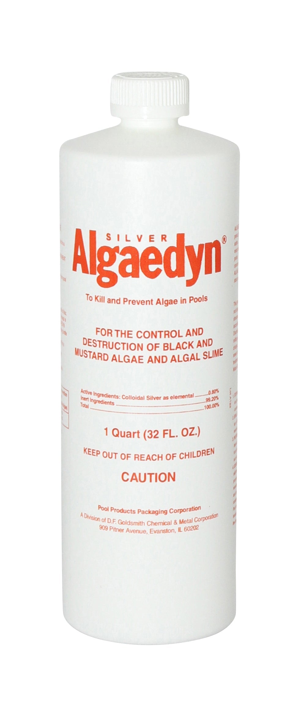 Silver Algaedyn Algae Remover Algaecide | Green and Mustard Algae Remover | Black Algae Remover | 32 oz. | 47-600