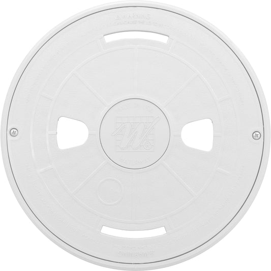 Waterway 540-6460WW Renegade Skimmer White Lid and Ring Front View