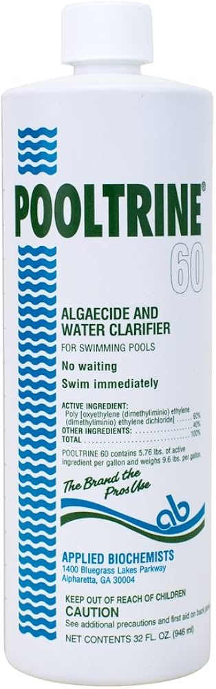 Applied Biochemists Pooltrine 60 407303 Bottle Label