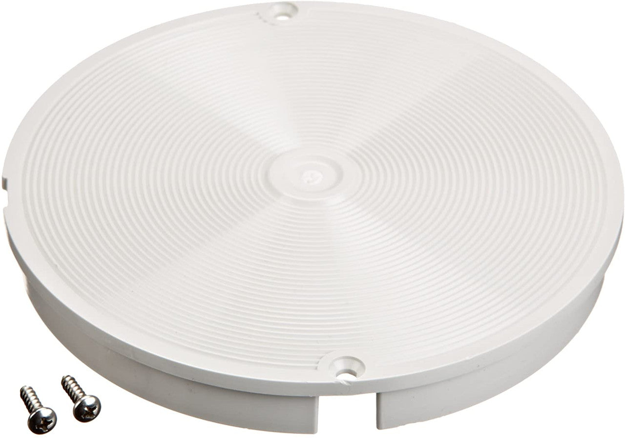 Pentair T10W white deck lid close-up showing flush-mount pool installation
