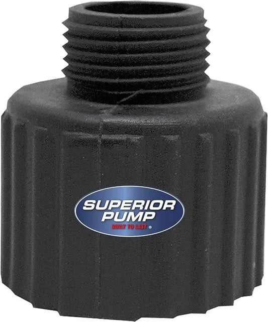 Superior Pump 99004 Hose Adapter 1.5" FPT x 1.25" MPT Close-Up