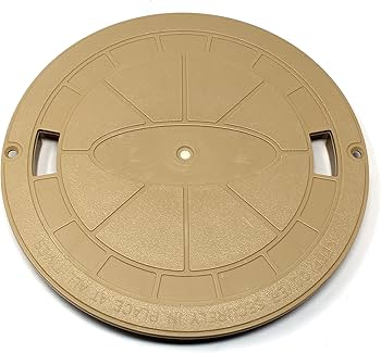 AquaStar Round Pool Skimmer Lid Tan RT108 Detail View