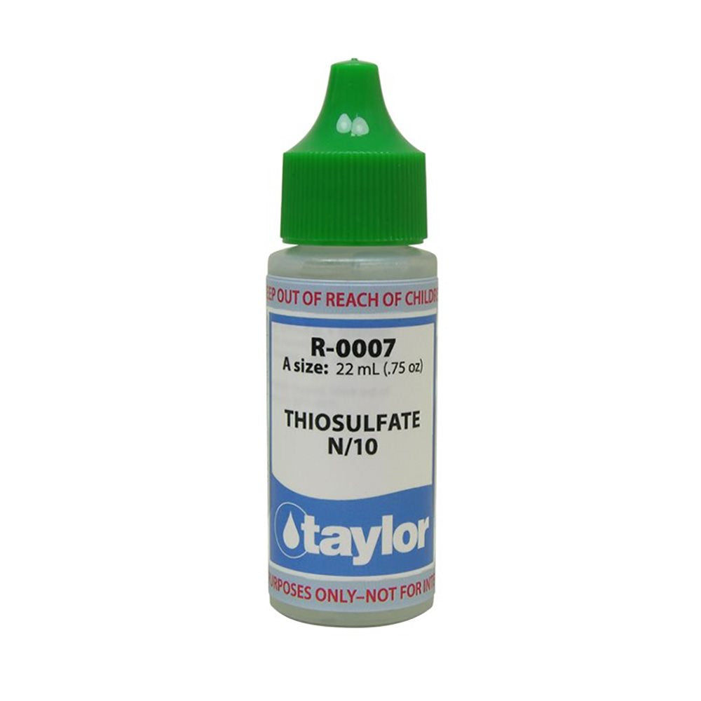 Taylor Technologies Thiosulfate N/10 Reagent R-0007-A 0.75 oz bottle