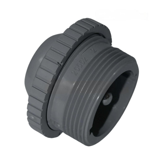 CMP Eyeball Return Fitting Check Valve 1.5" Dark Gray 25552-507-000 Side View