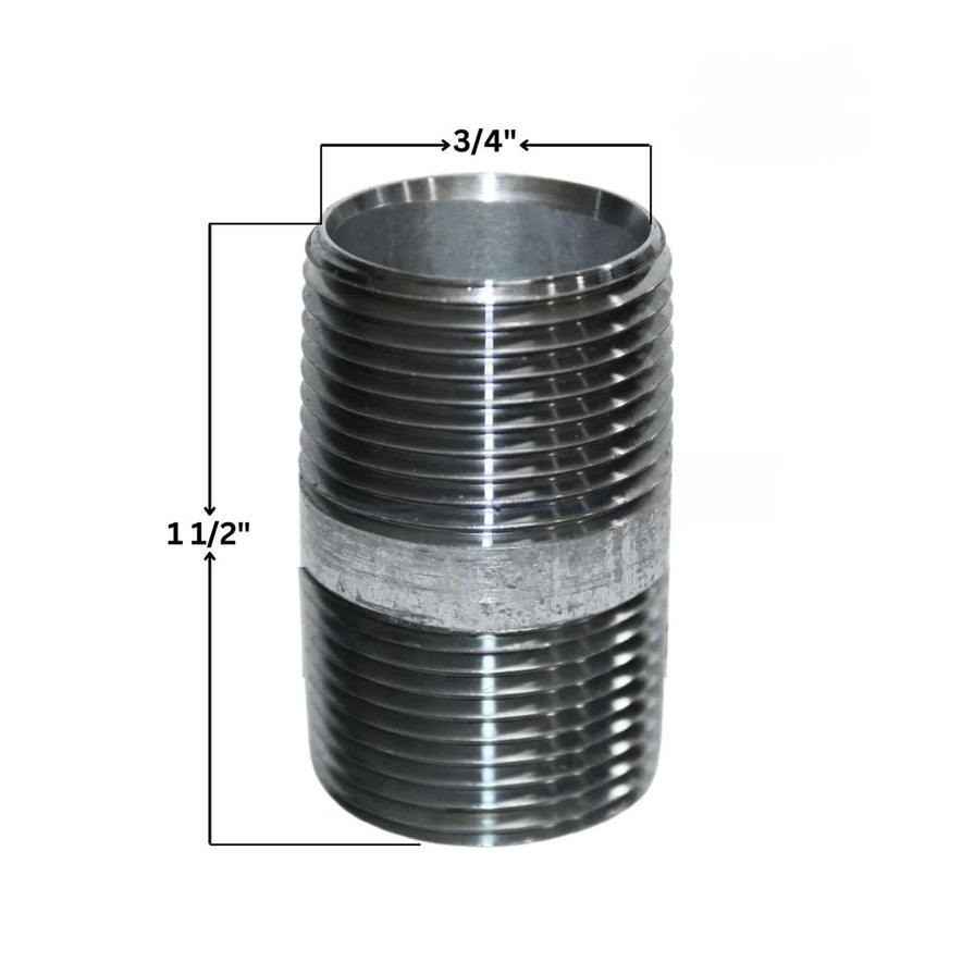 Galvanized Steel Nipple | 3/4" x 1.5"