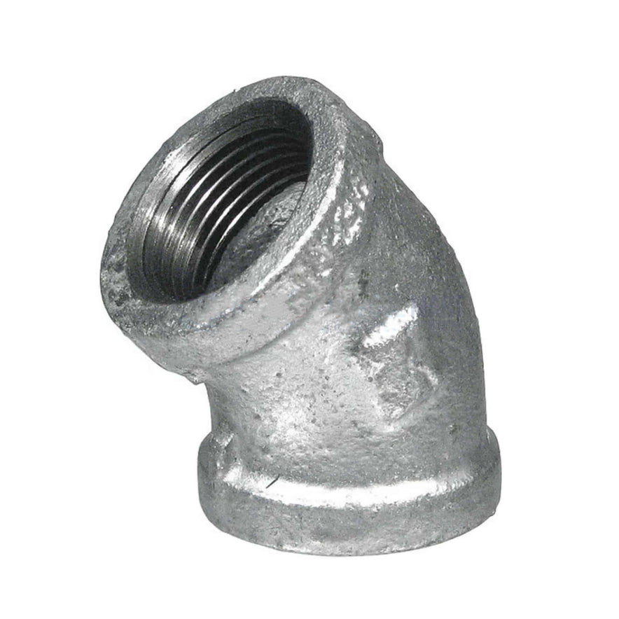 Galvanized 45 Degree Elbow Fitting | 3/4"