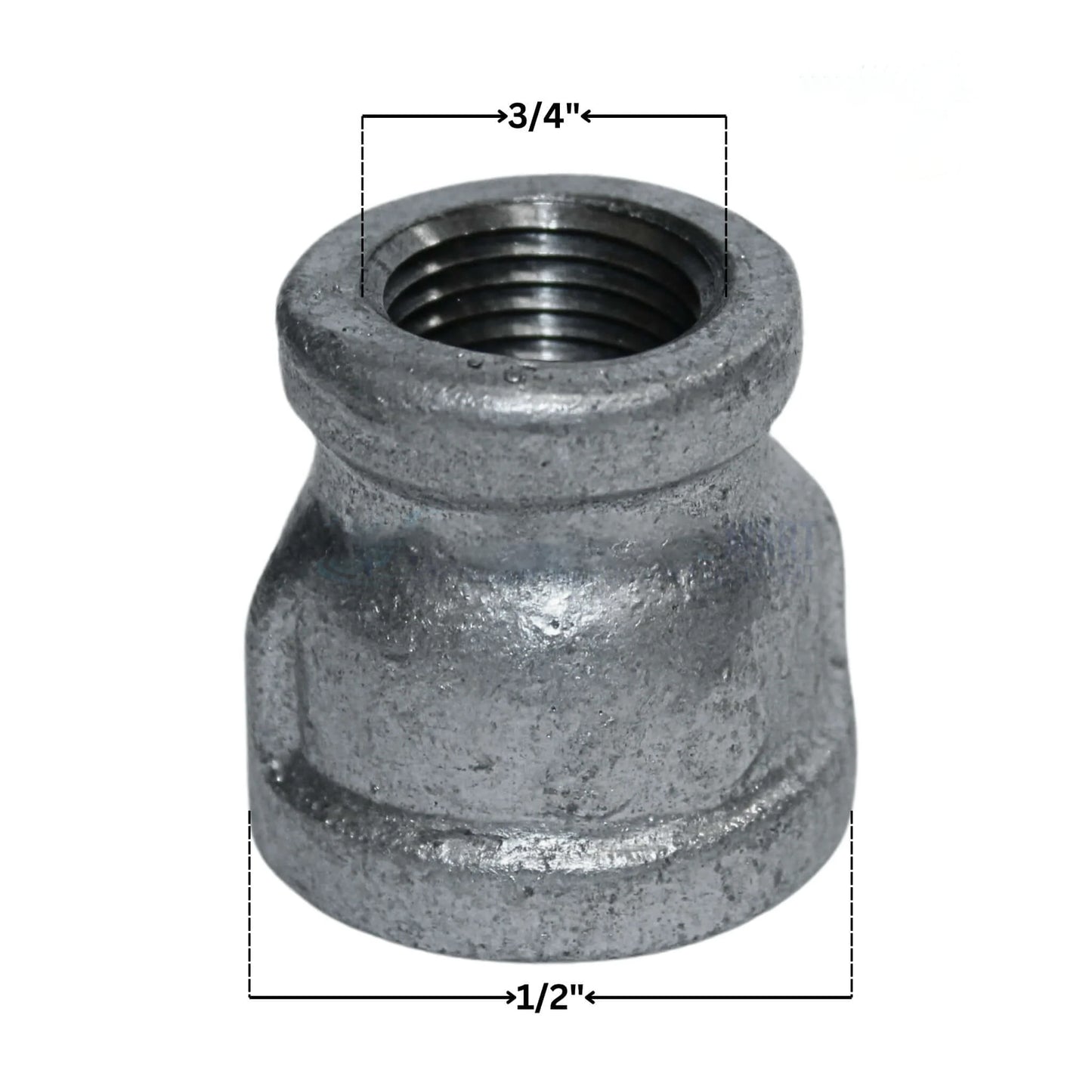 Galvanized Rigid Reducer Bushing | 3/4" x 1/2"
