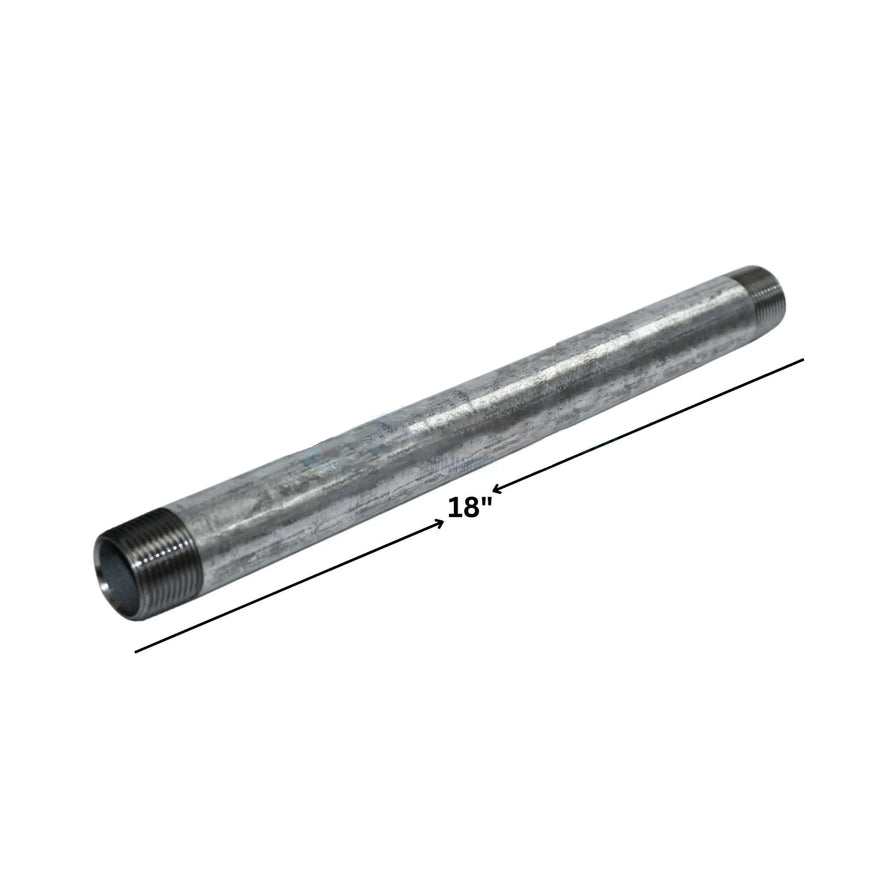 Galvanized Steel Nipple | 3/4" x 18"