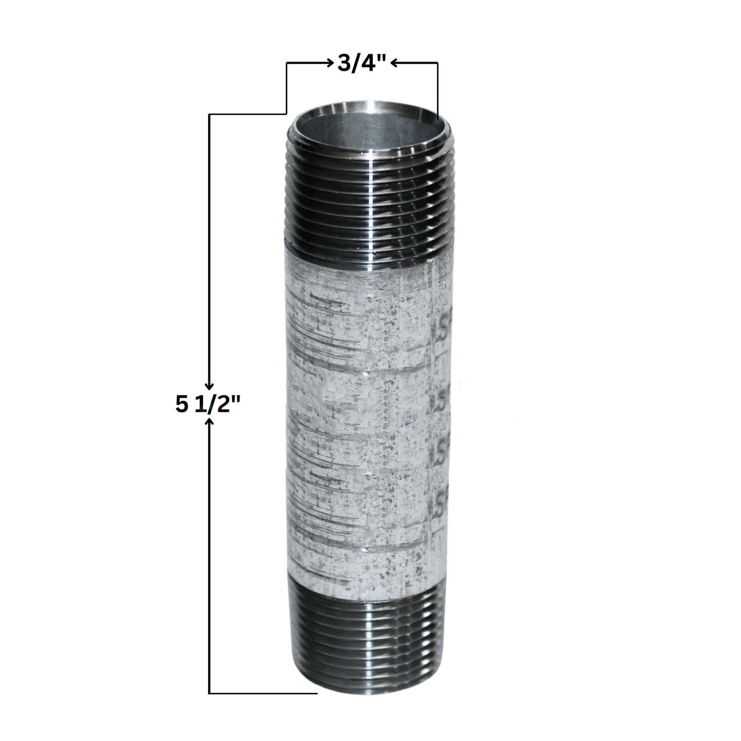 Galvanized Steel Nipple | 3/4" x 5.5"