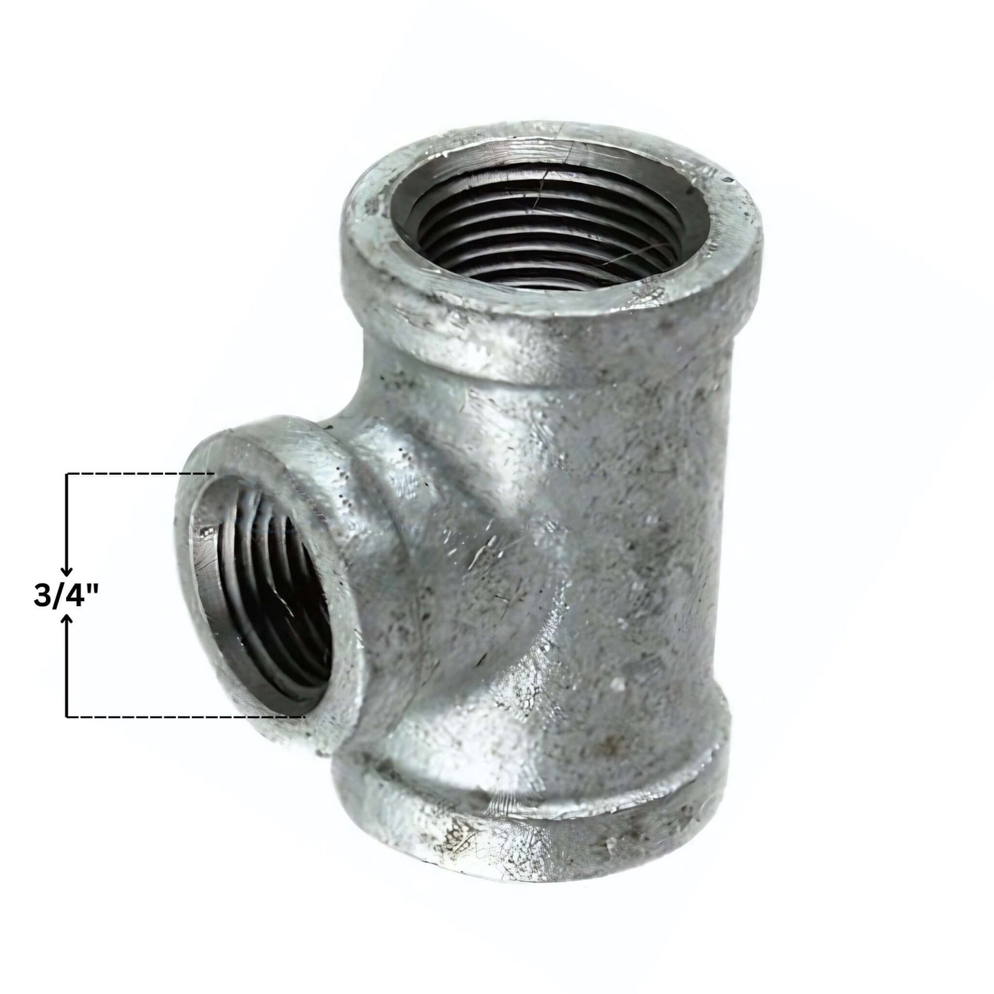 Galvanized Tee Gas Fitting | 3/4"