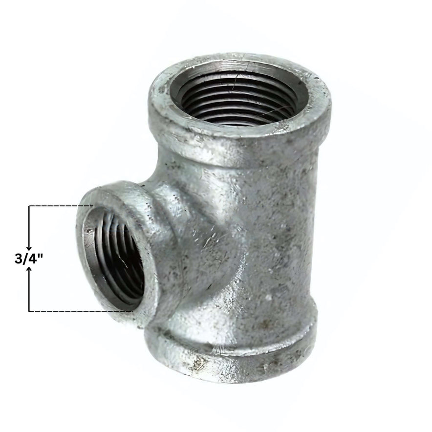 Galvanized Tee Gas Fitting | 3/4"