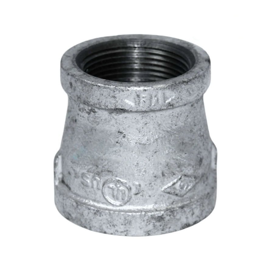 Galvanized Reducer Bushing | Bell Type Reducing Coupling | 1-1/2" x 1-1/4"