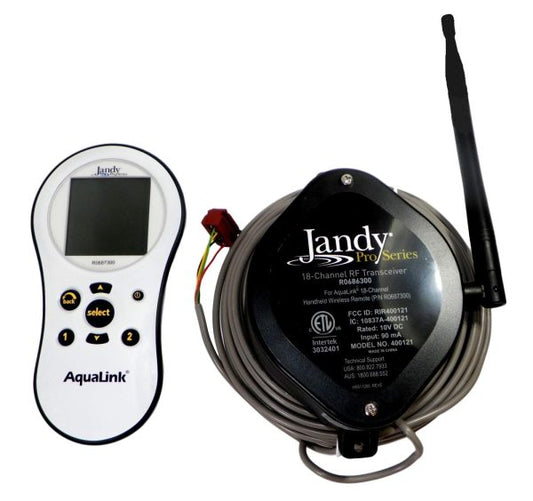 Jandy AQWHR18 Wireless Handheld Remote with Transceiver J-Box