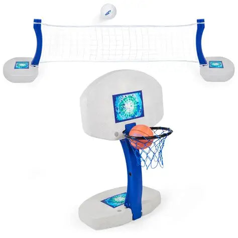 SwimWays Pool Sport Combo Basketball Volleyball Set 6042387