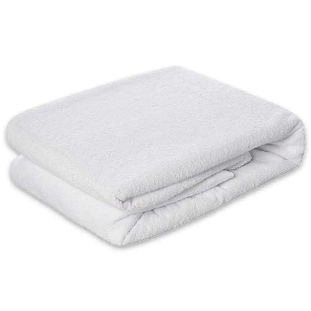 FatTowels Fluffy White Beach Towel FT30-W Folded View