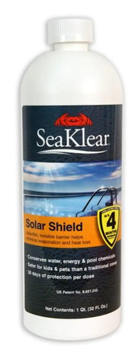 SeaKlear Solar Shield Liquid Pool Cover 90245SKR Back Label