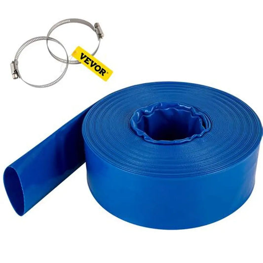Blue Devil B8256 Pool Backwash Hose With Clamp 75 Feet
