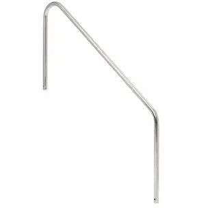 S.R. Smith 2-Bend Stainless Steel Pool Handrail 5 Foot 2HR-5-049 Installed View