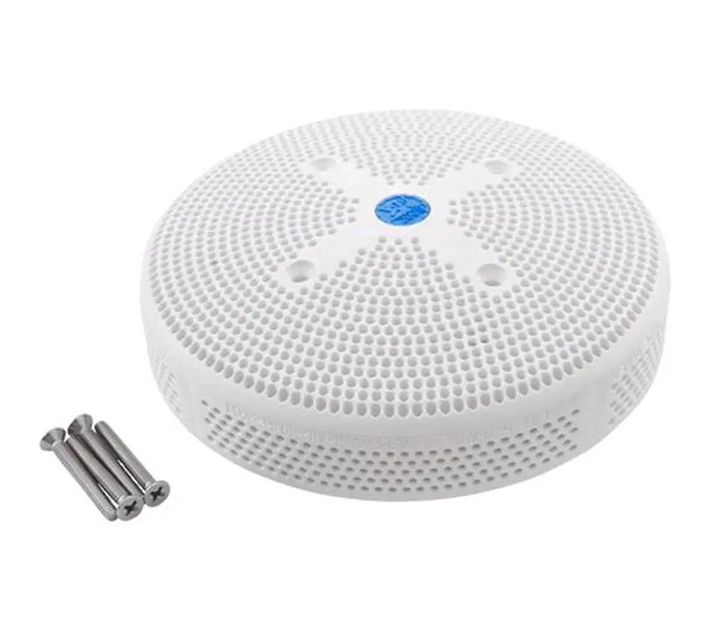 AquaStar Suction Outlet Drain Cover 6HPHA101 White 6 Inch Detail View