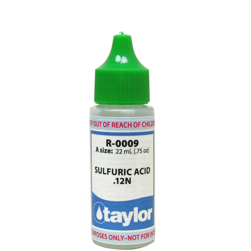 Taylor Technologies Sulfuric Acid .12N Reagent R-0009-A 0.75 oz bottle