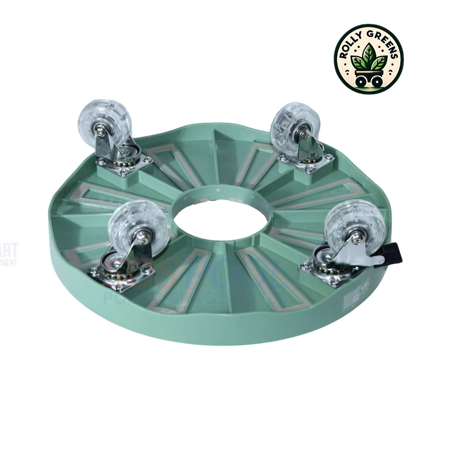 RollyGreens 12 Inch Plant Dolly Rolling Stand RG-012-101-1