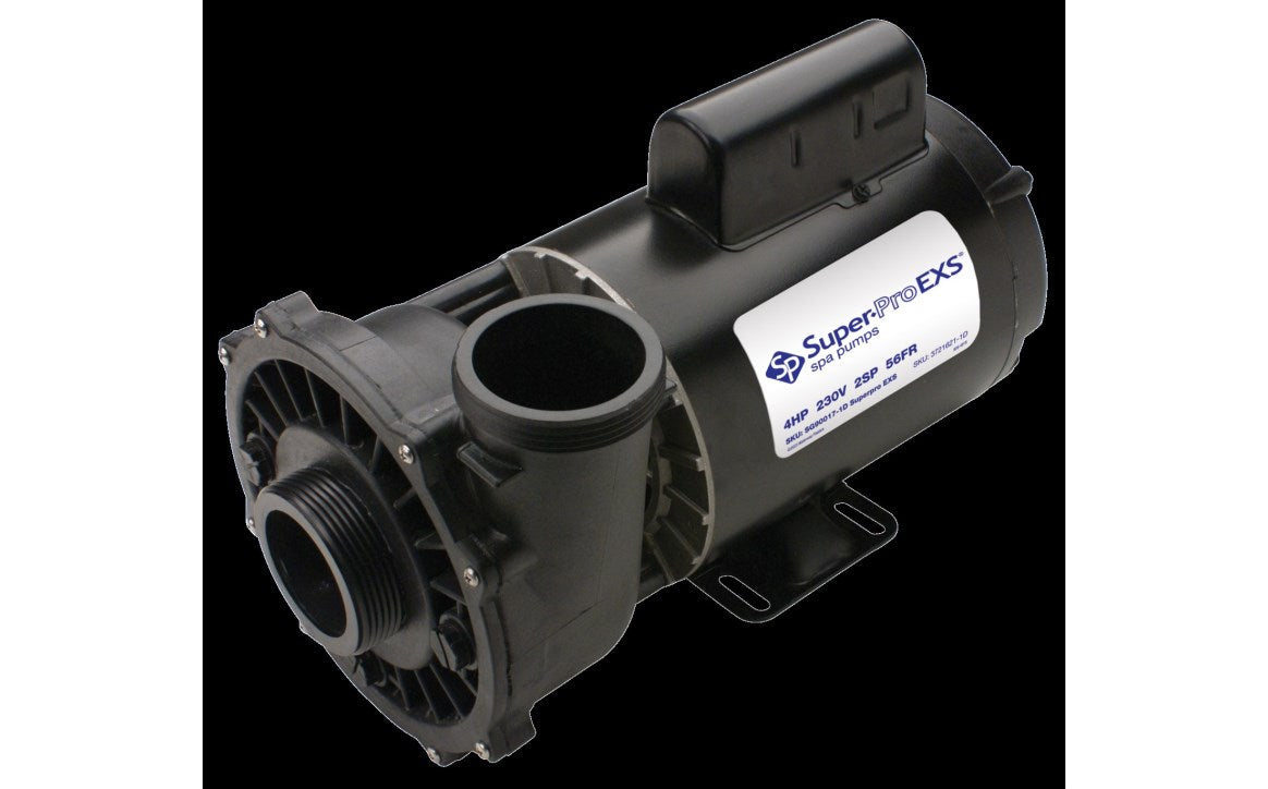 2-Speed EXS 56 Frame Spa Pump 4HP 230V 2" or 2.5" S intake
