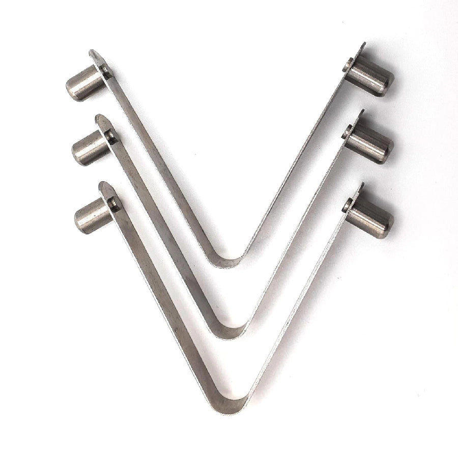 Stainless Steel V-Clips - 3 Pack