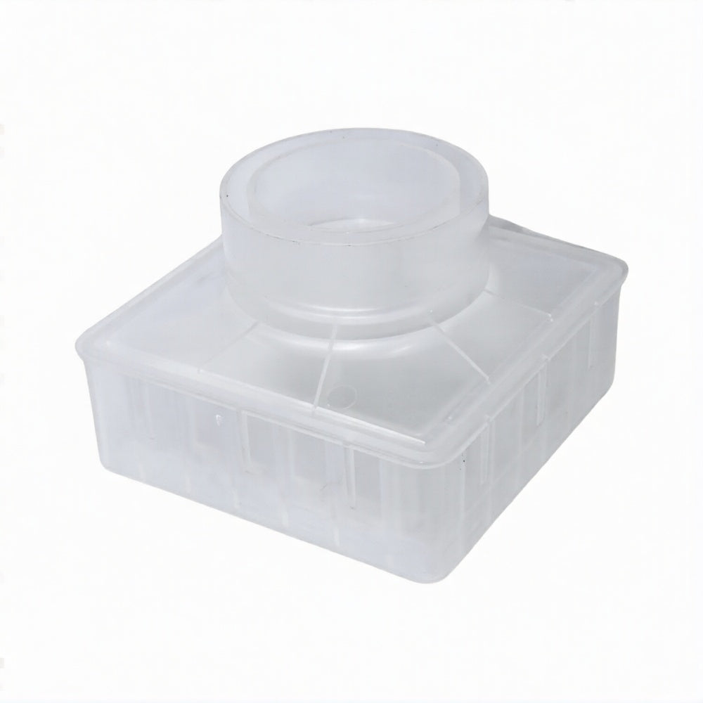 Pour-A-Lid Square Masonry Deck Drain Cover DC601CLEAR Clear 6 Inch Detail