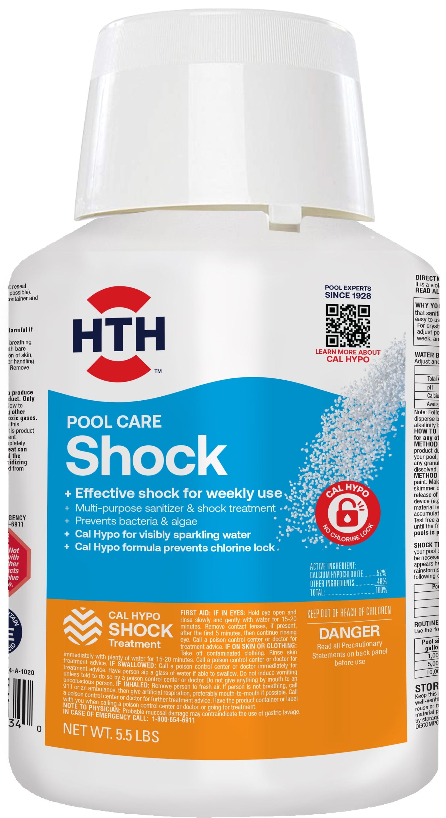 HTH Pool Care Shock 5 lb Bag 52234