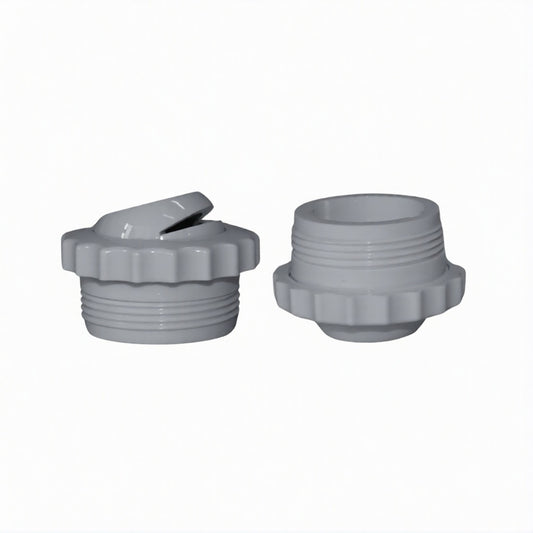 Swimables Grey Slotted Directional Eyeball Fitting 1.5 Inch SW-30-851 Side View