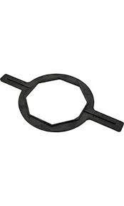 Pentair 154512 filter closure wrench tool in use on Triton II lid