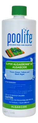 Poolife 62017 Algae Bomb 30 Algaecide Bottle Back Label
