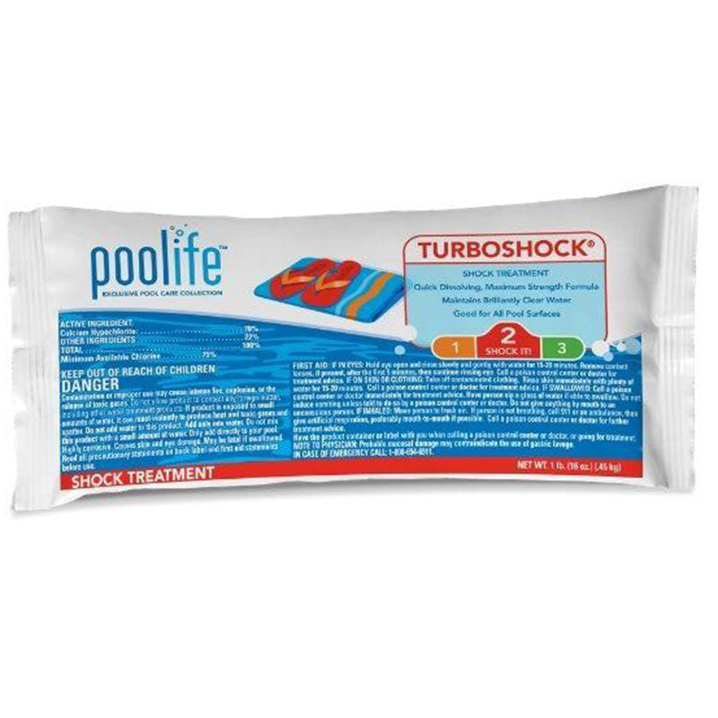 Poolife Turboshock Pool Shock Treatment | 78% Calcium Hypochlorite Turbo Shock | 1 lb. | 22405