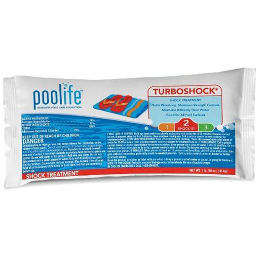 Poolife Turboshock Pool Shock Treatment | 78% Calcium Hypochlorite Turbo Shock | 1 lb. | 22405