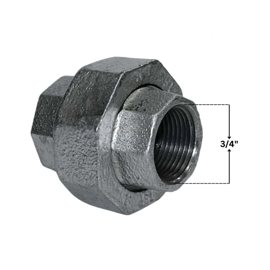 Galvanized Malleable Union | 3/4"