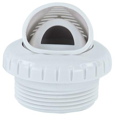 Infusion Pool Products White Venturi Return Fitting 1.5 Inch VRFTHWH Side View