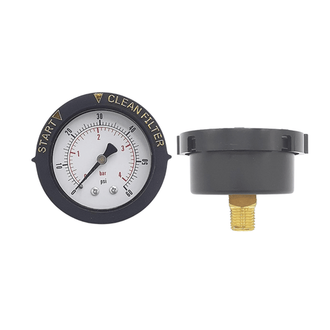 Swimables Pentair 190059 Back Mount Filter Pressure Gauge SW-25-059 Front View