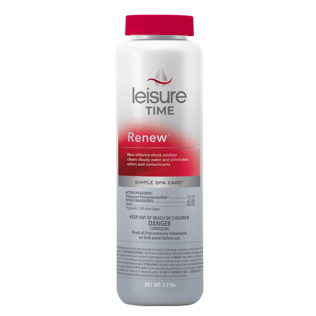 Leisure Time Renew | Non-Chlorine Shock Oxidizer For Spas and Hot Tubs | 2.2 lbs. | RENU2