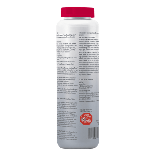 Leisure Time Renew | Non-Chlorine Shock Oxidizer For Spas and Hot Tubs | 2.2 lbs. | RENU2