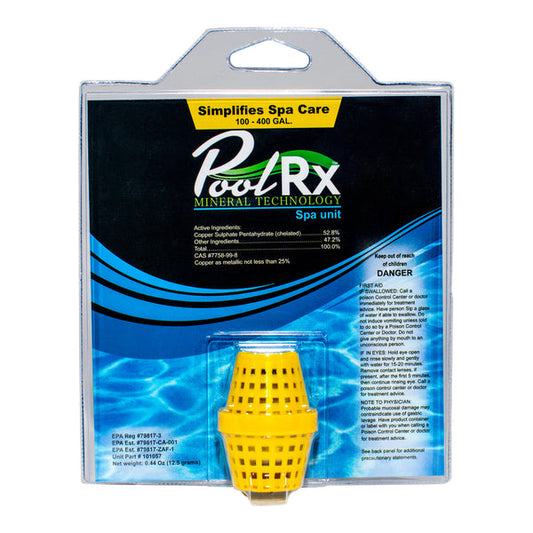 PoolRx 101057 Yellow Spa Mineral Unit for 100-400 Gallons