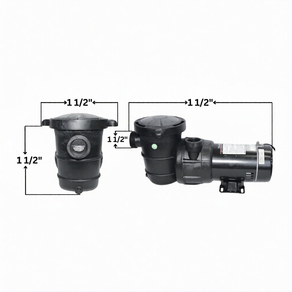 Blue Devil B8375 Above Ground Pump With 1.5 Inch Union