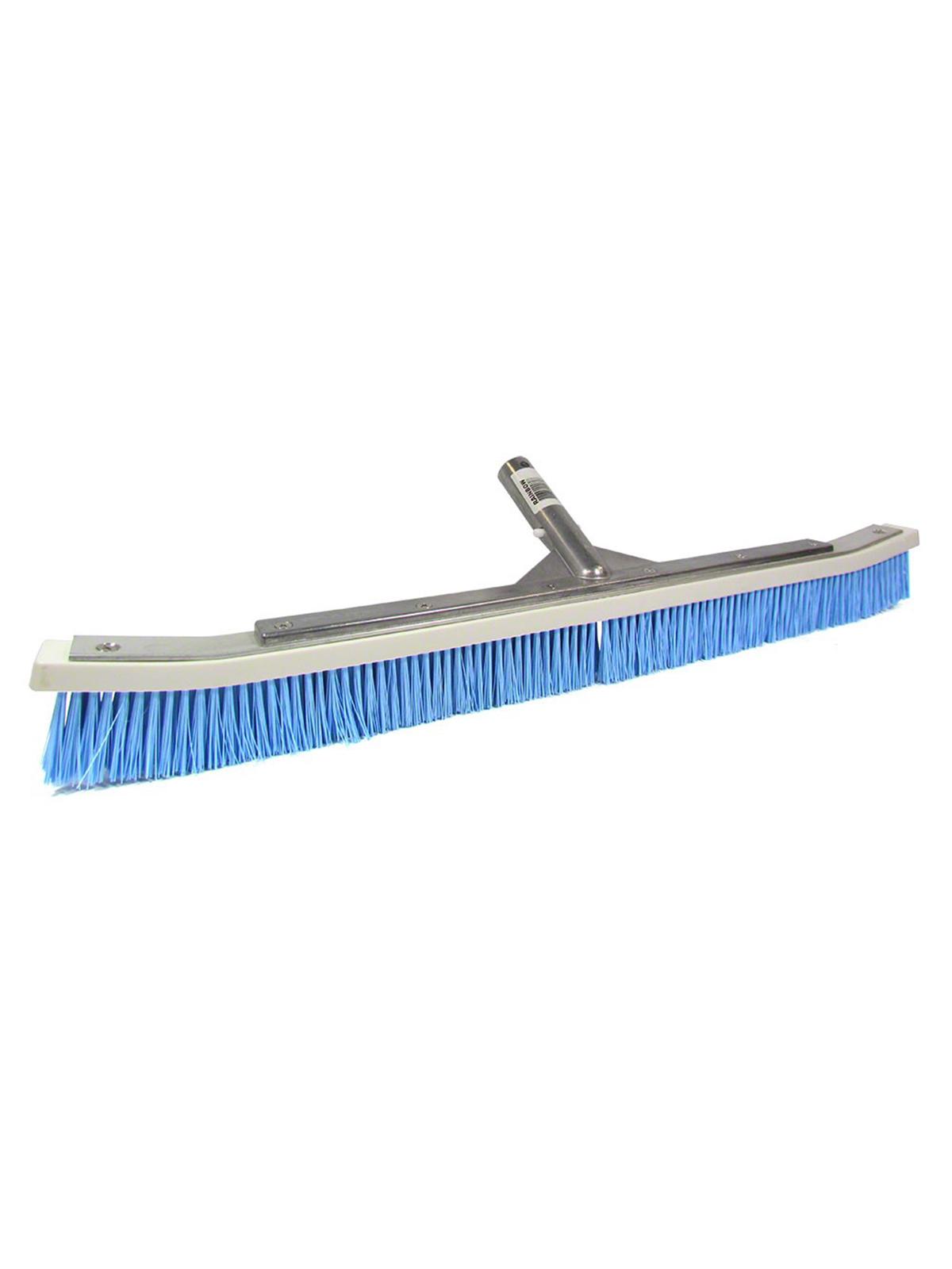 Pentair Curved Swimming Pool Brush R111342 Aluminum Back Blue Nylon Bristles