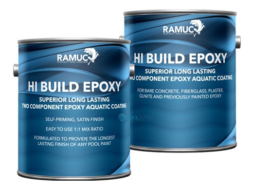 RAMUC Hi-Build Epoxy Premium Pool Paint Edgewater Gray 2 Gallon 912237702