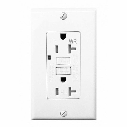 Breaker Broker 20A GFCI Weather Tamper Resistant Outlet White