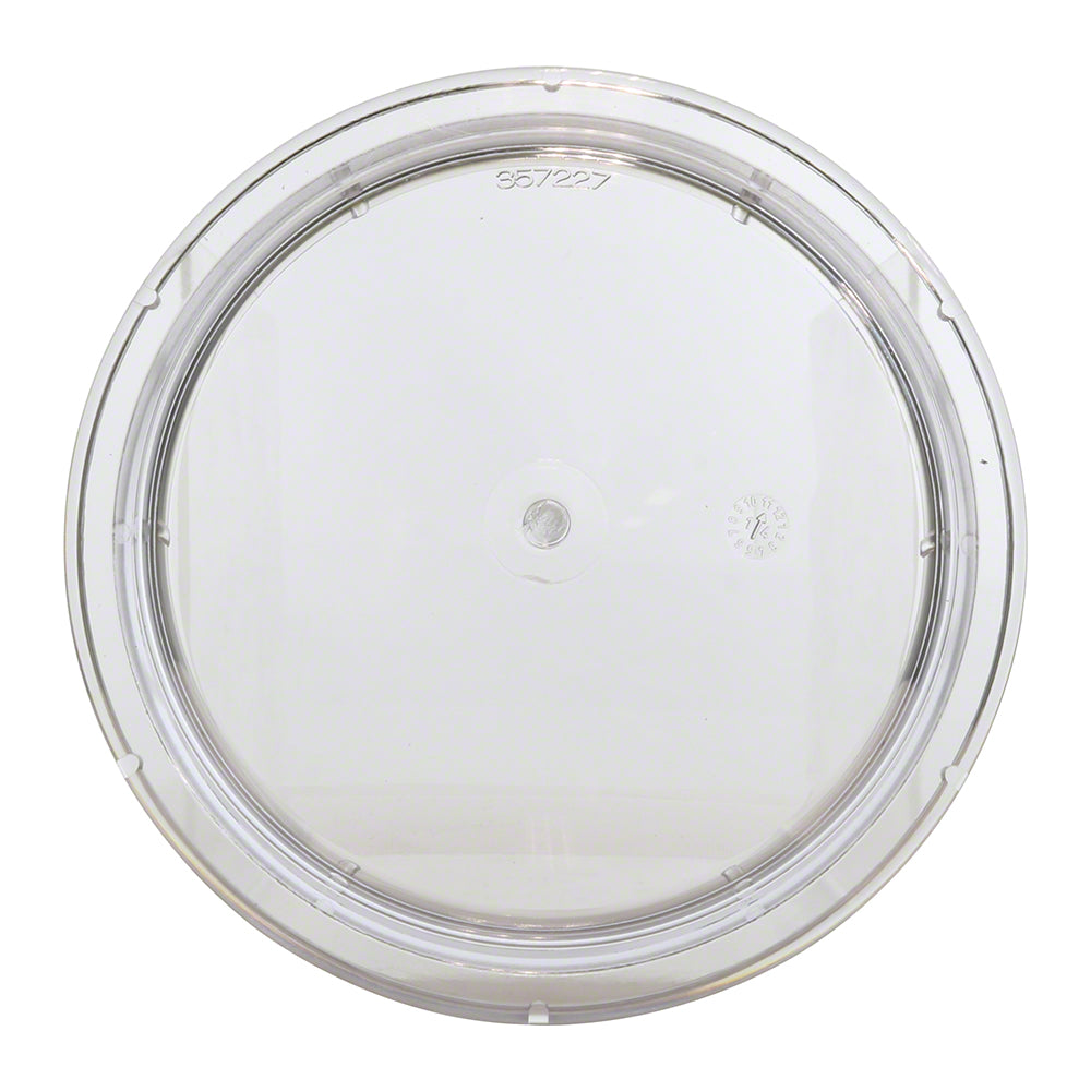 Pentair 357227 OptiFlo pump strainer lid top-down view