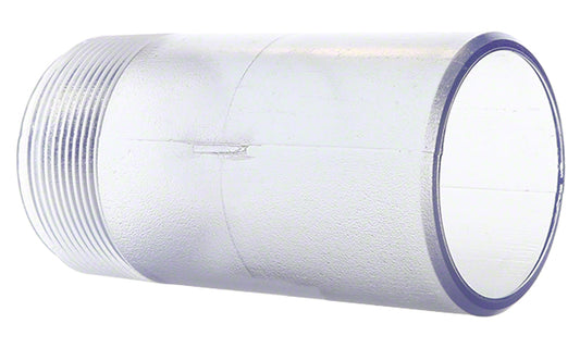 Pentair 154566 HiFlow valve sight glass nipple close-up showing clear window