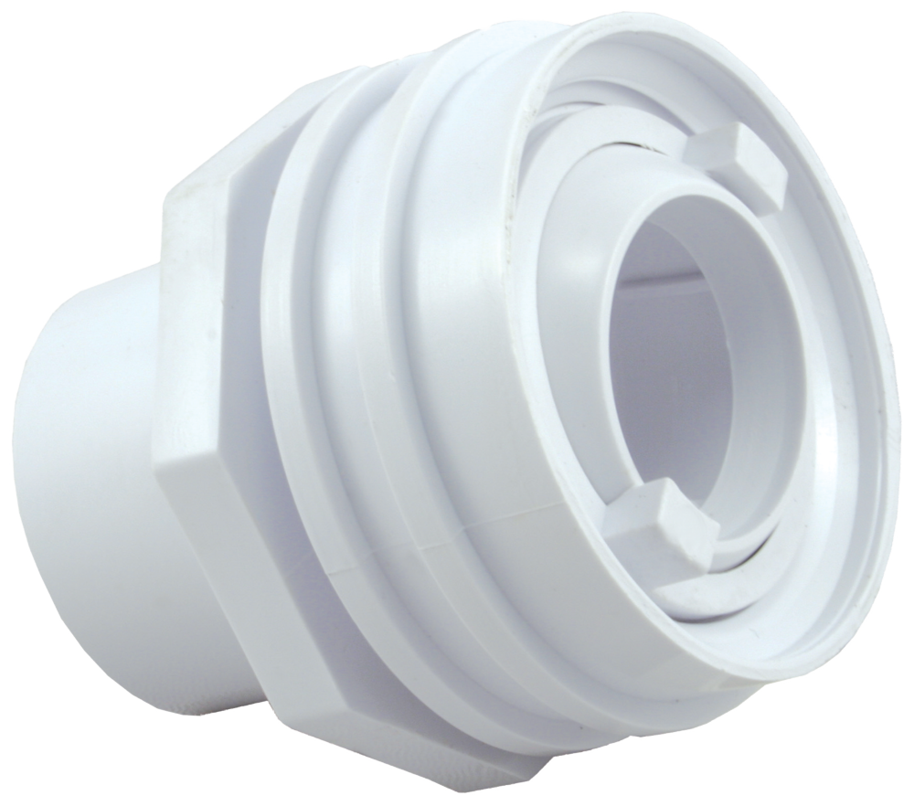 Swimables White Flush Mount Return Fitting 1" Socket x 1" Eyeball SW-30-815