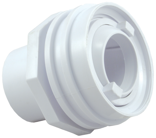 Swimables White Flush Mount Return Fitting 1" Socket x 1" Eyeball SW-30-815